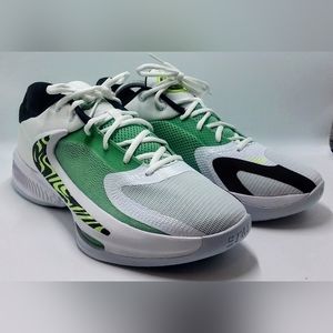 Nike Zoom Freak 4 Men's Shoes White/White-Black-Barely Volt DJ6149 100